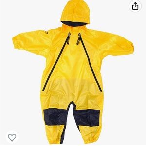Tuffo muddy buddy yellow unisex, boy, girl  rainsuit coveralls